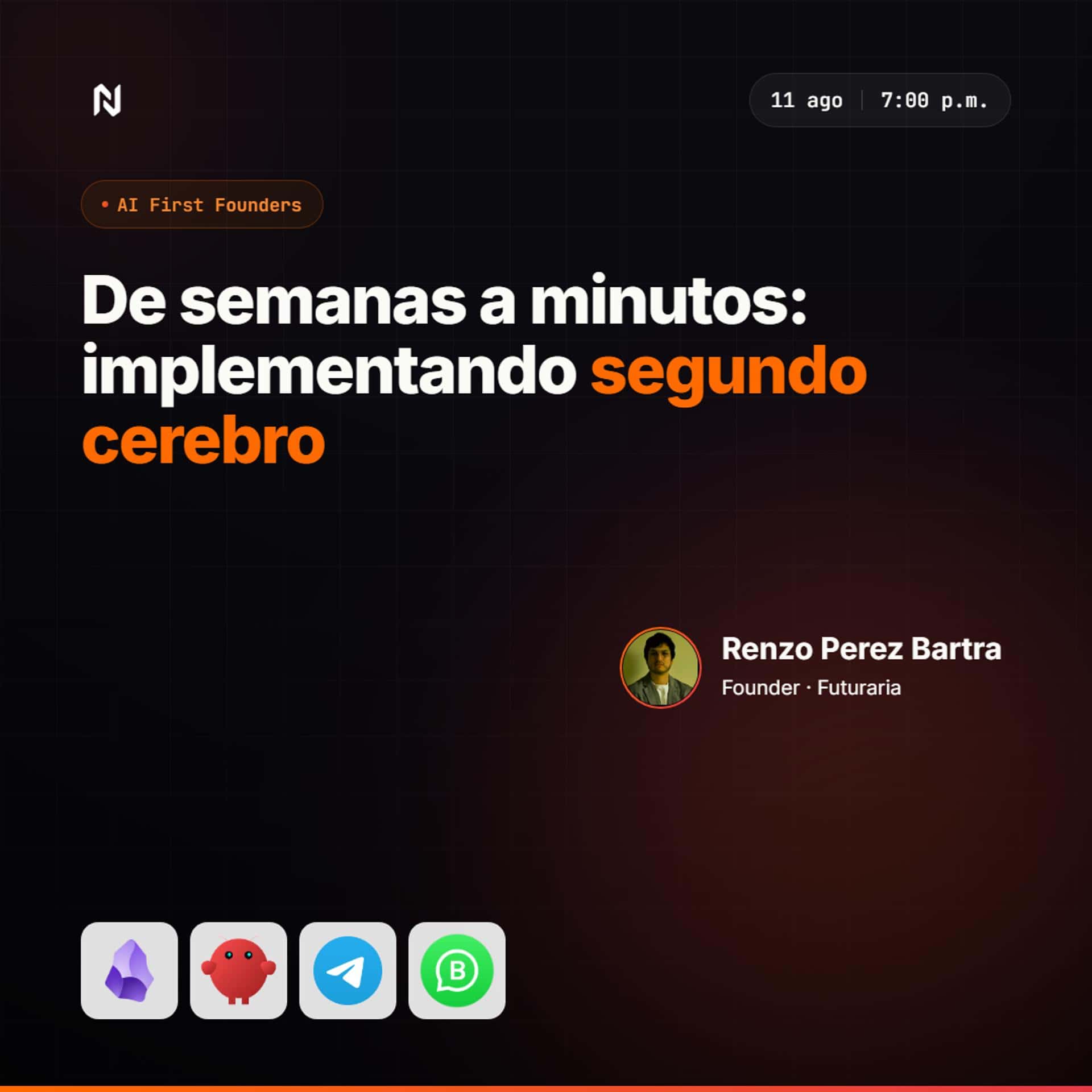De semanas a minutos: implementando segundo cerebro